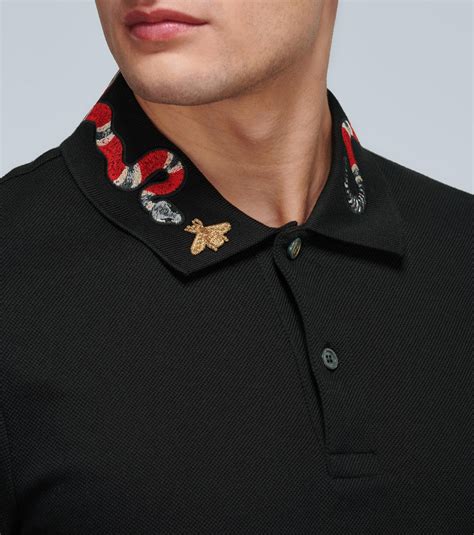 gucci collar shirt|gucci shirt with snake.